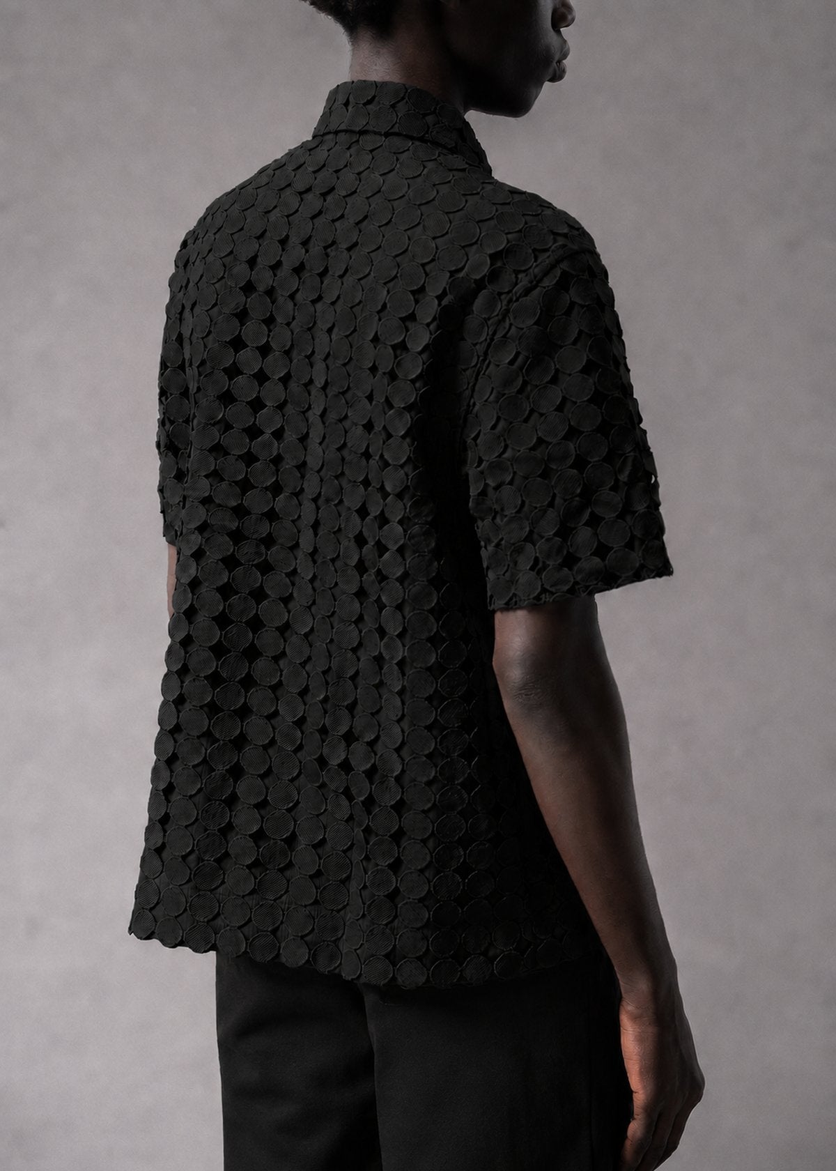 2 Pieced Embroidered Black