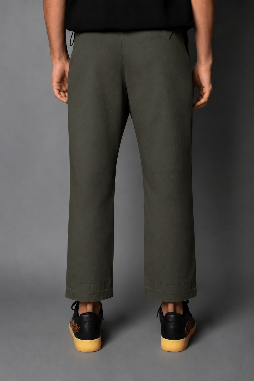 Dark Olive Twill: Boxer Fit