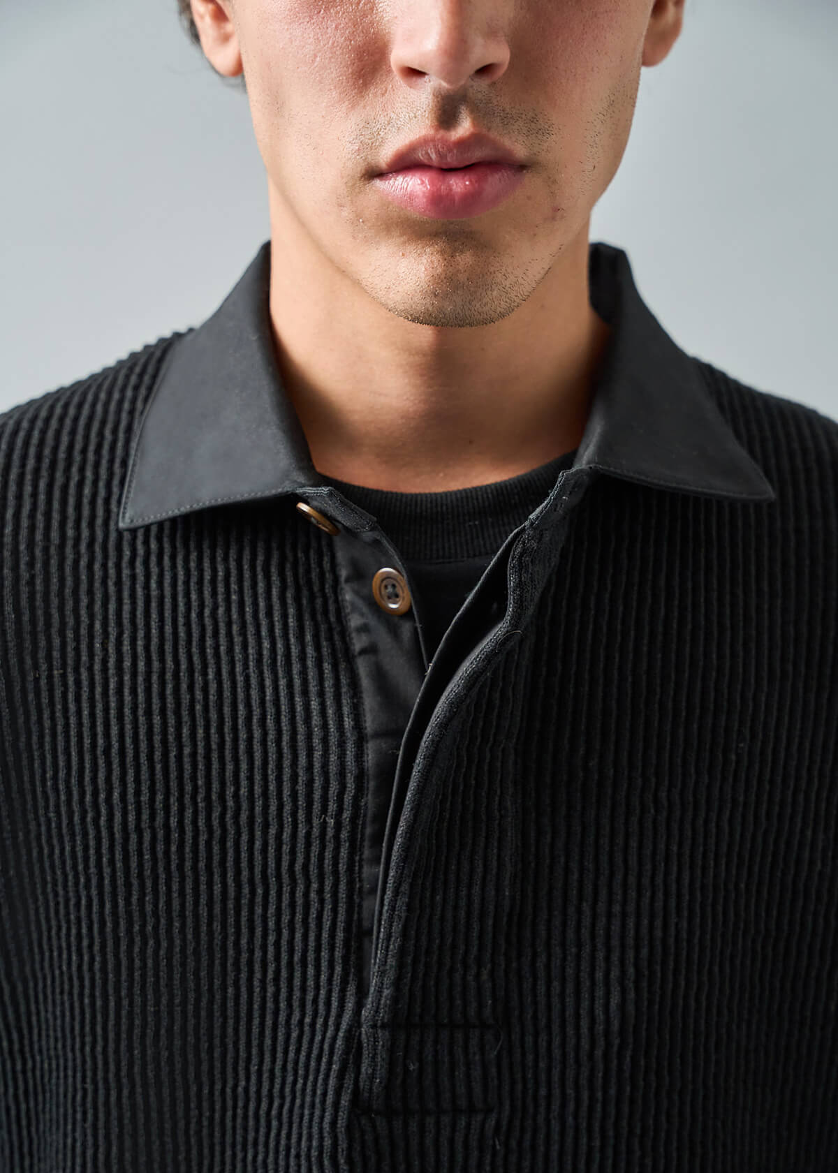 Rugby Black Knit