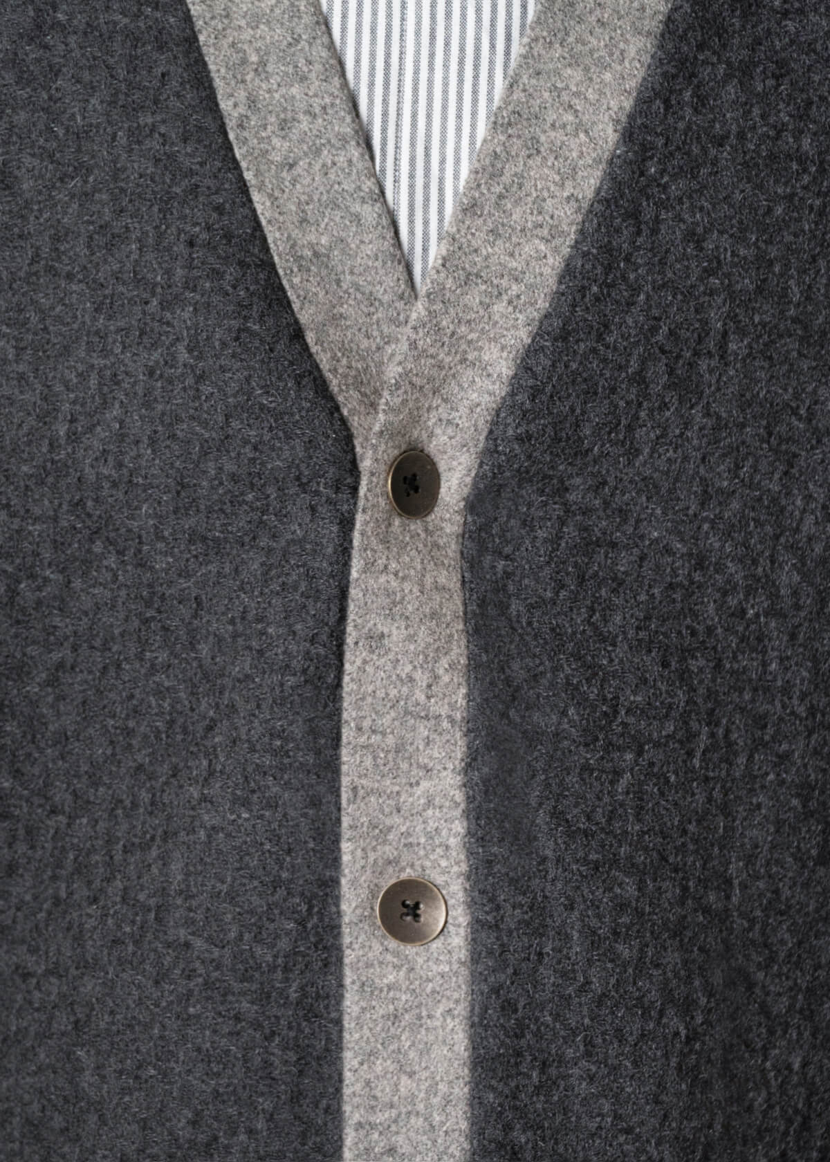 2-Tone Cardigan Charcoal