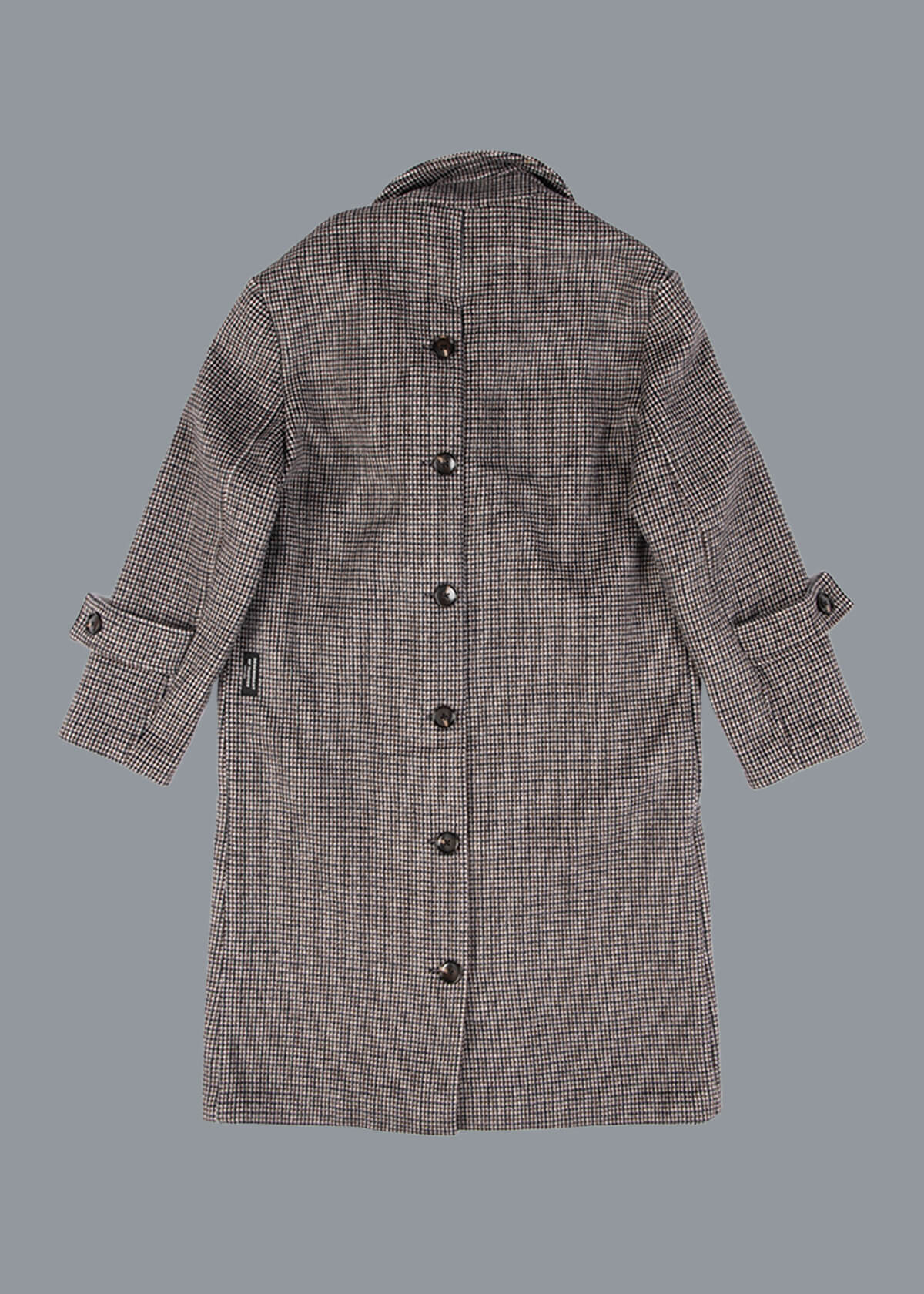 Officer's Topcoat Charcoal Plaid