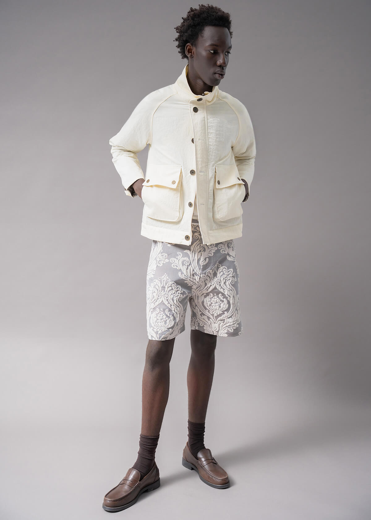 Reversible Hand Loom Jacquard Jkt