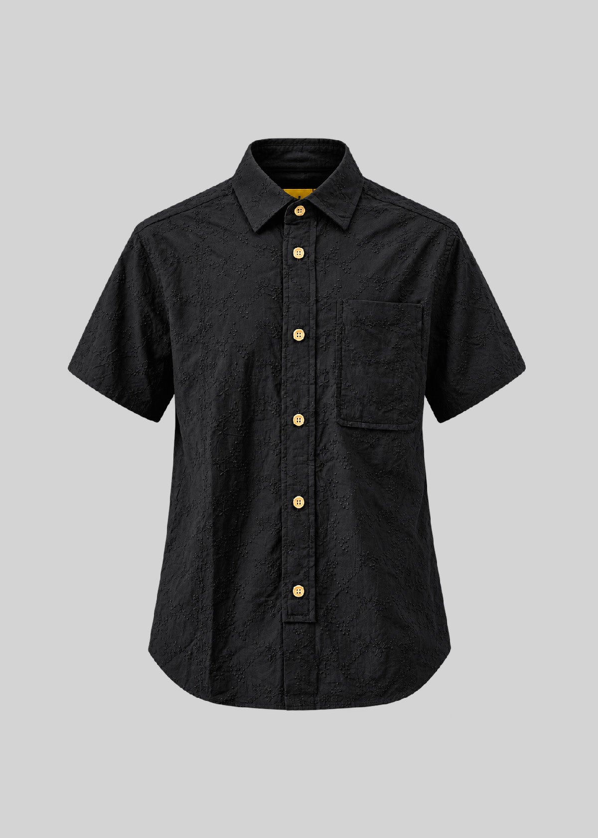 Embroidered Offset Shirt