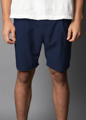 navy blue suit short for men