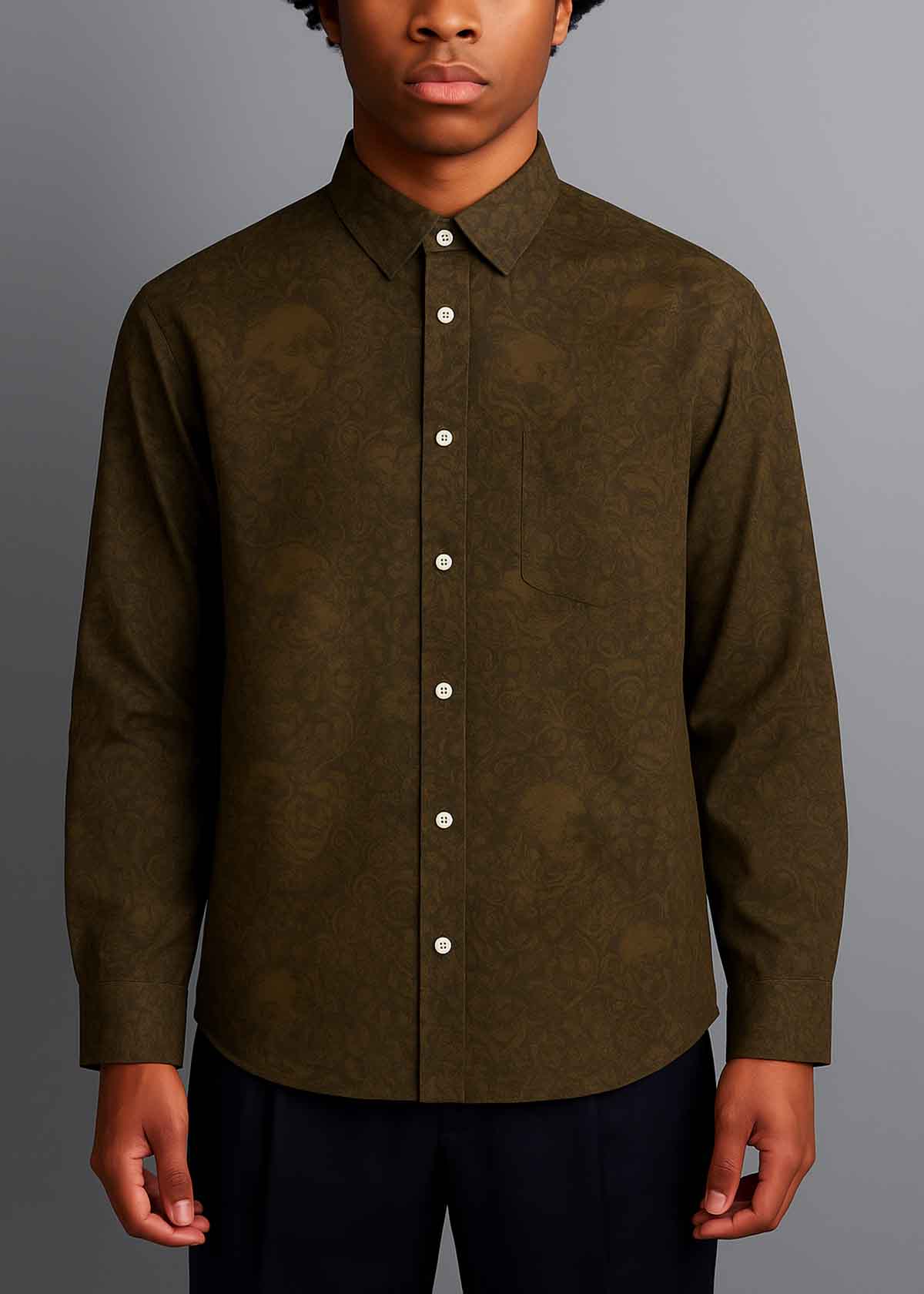 Renai Bronze Sketch Shirt