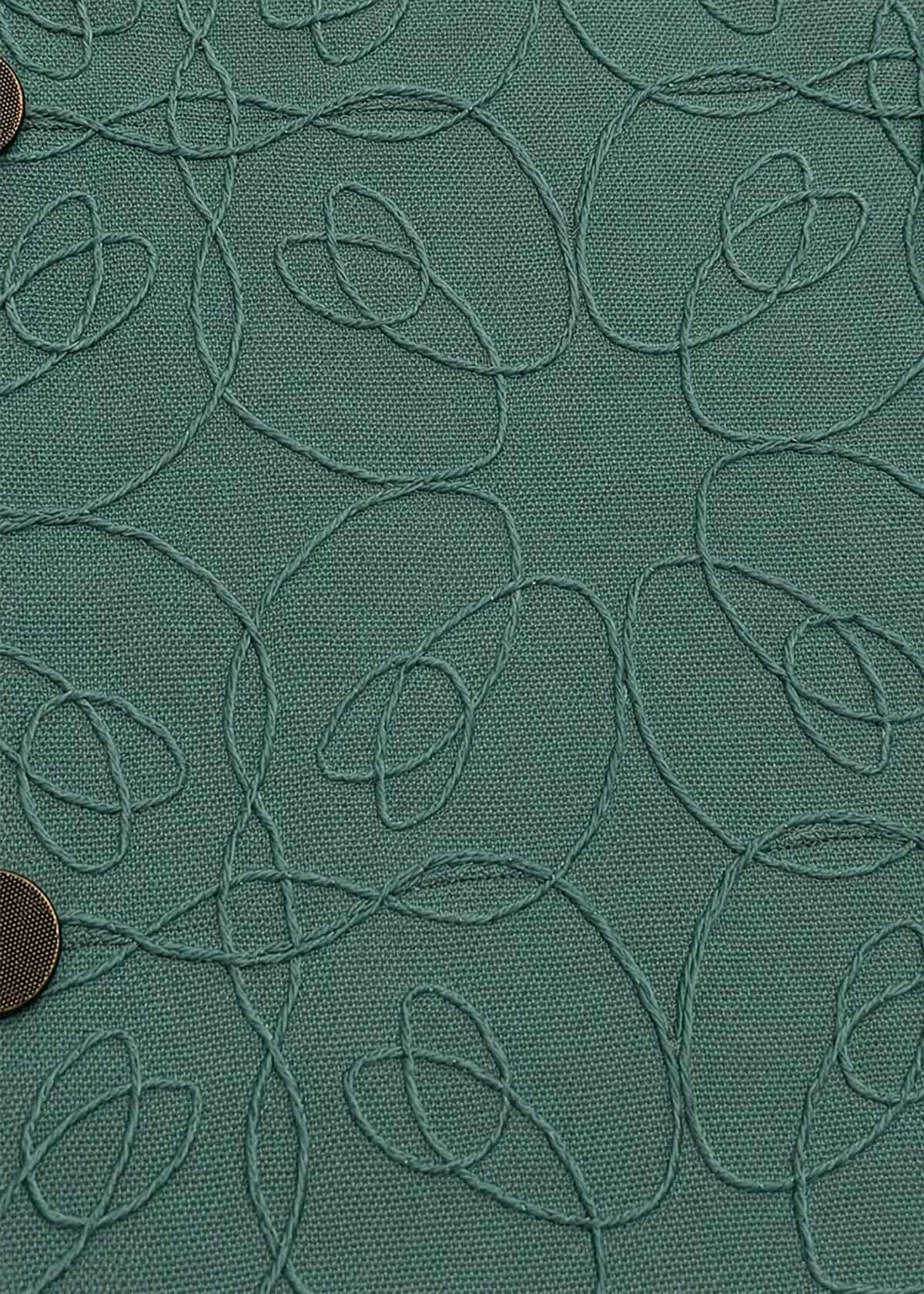Embroidered Washed Jade Meso