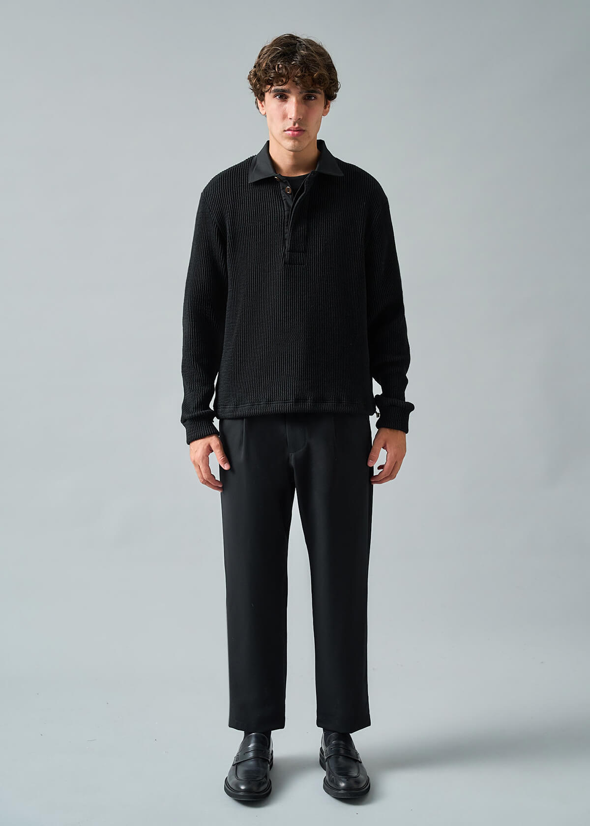 Rugby Black Knit
