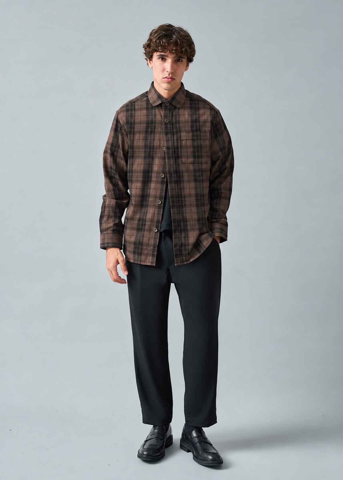 Black Kaffee Plaid Shirt