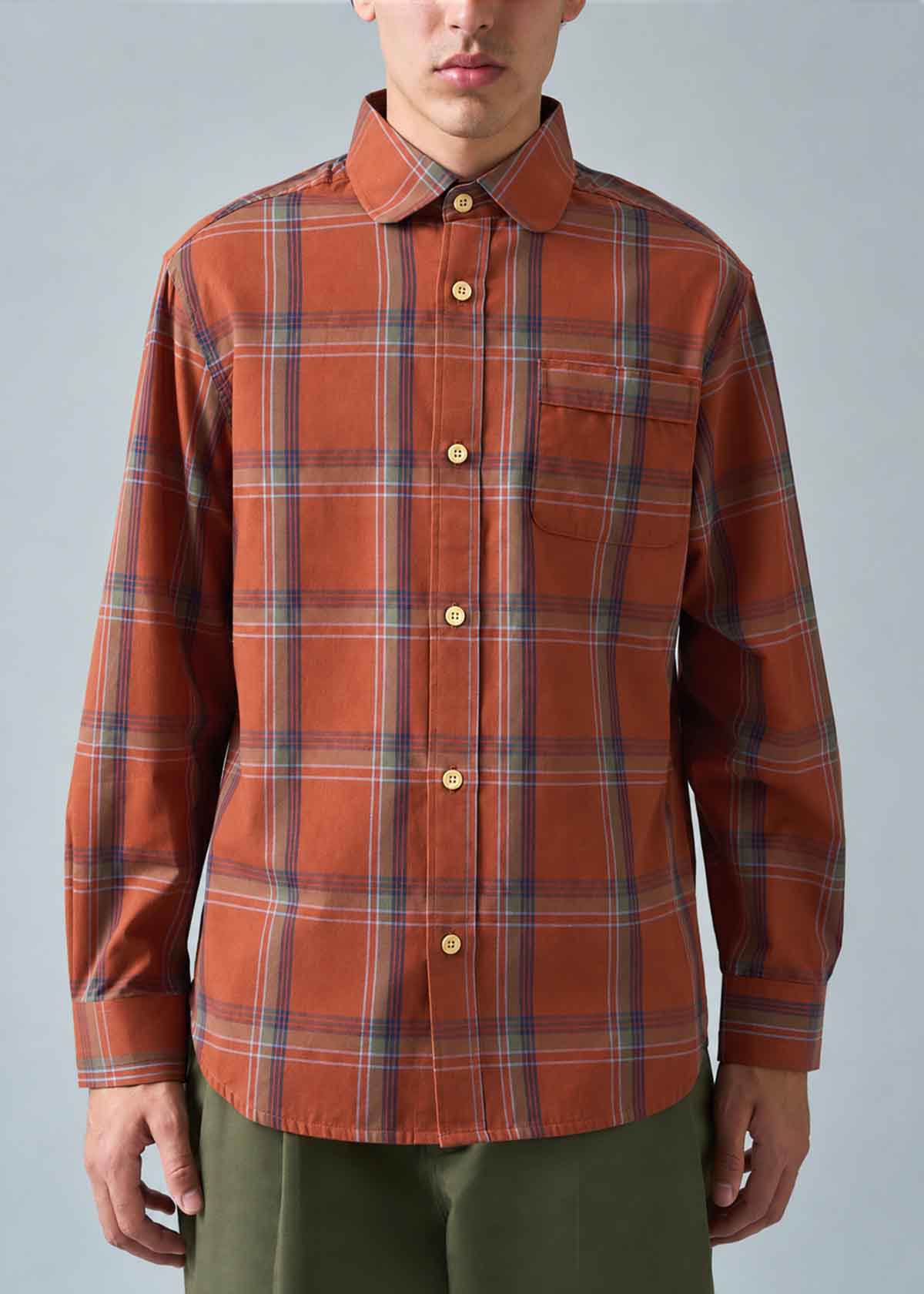 Mercy Plaid Copper Shirt
