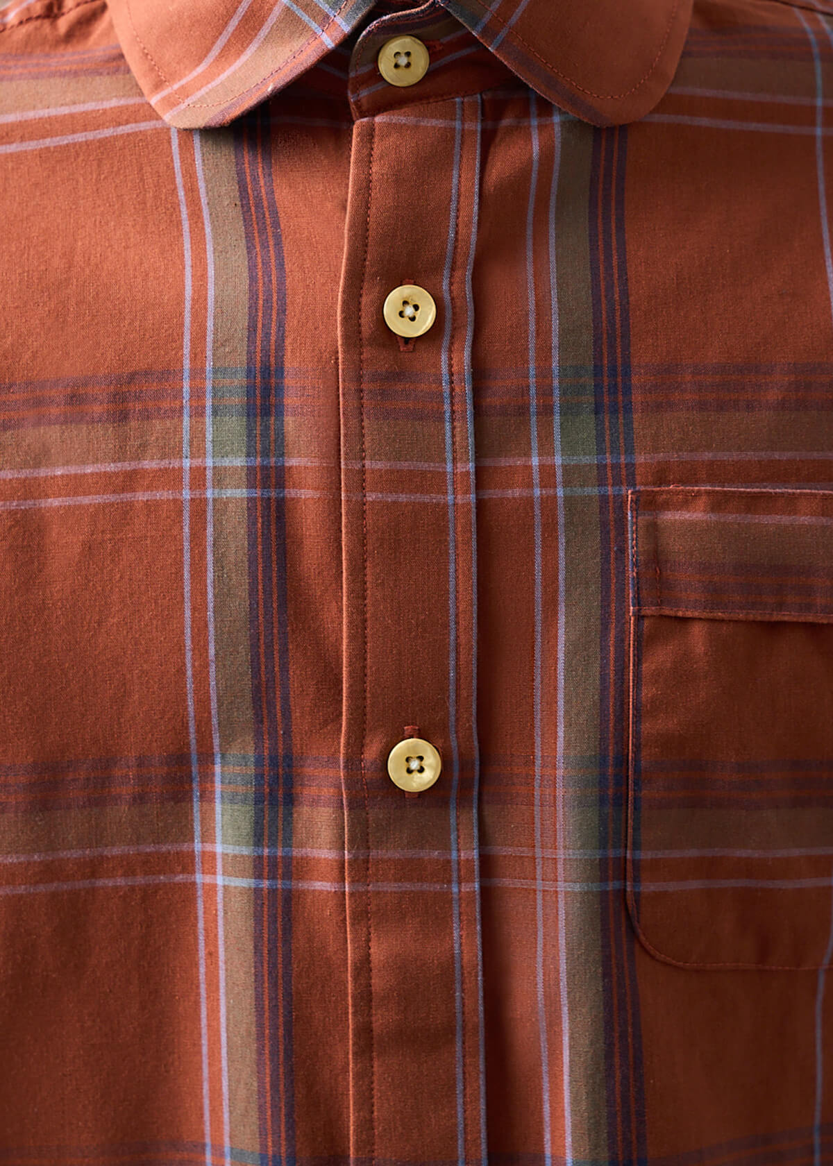 Mercy Plaid Copper Shirt