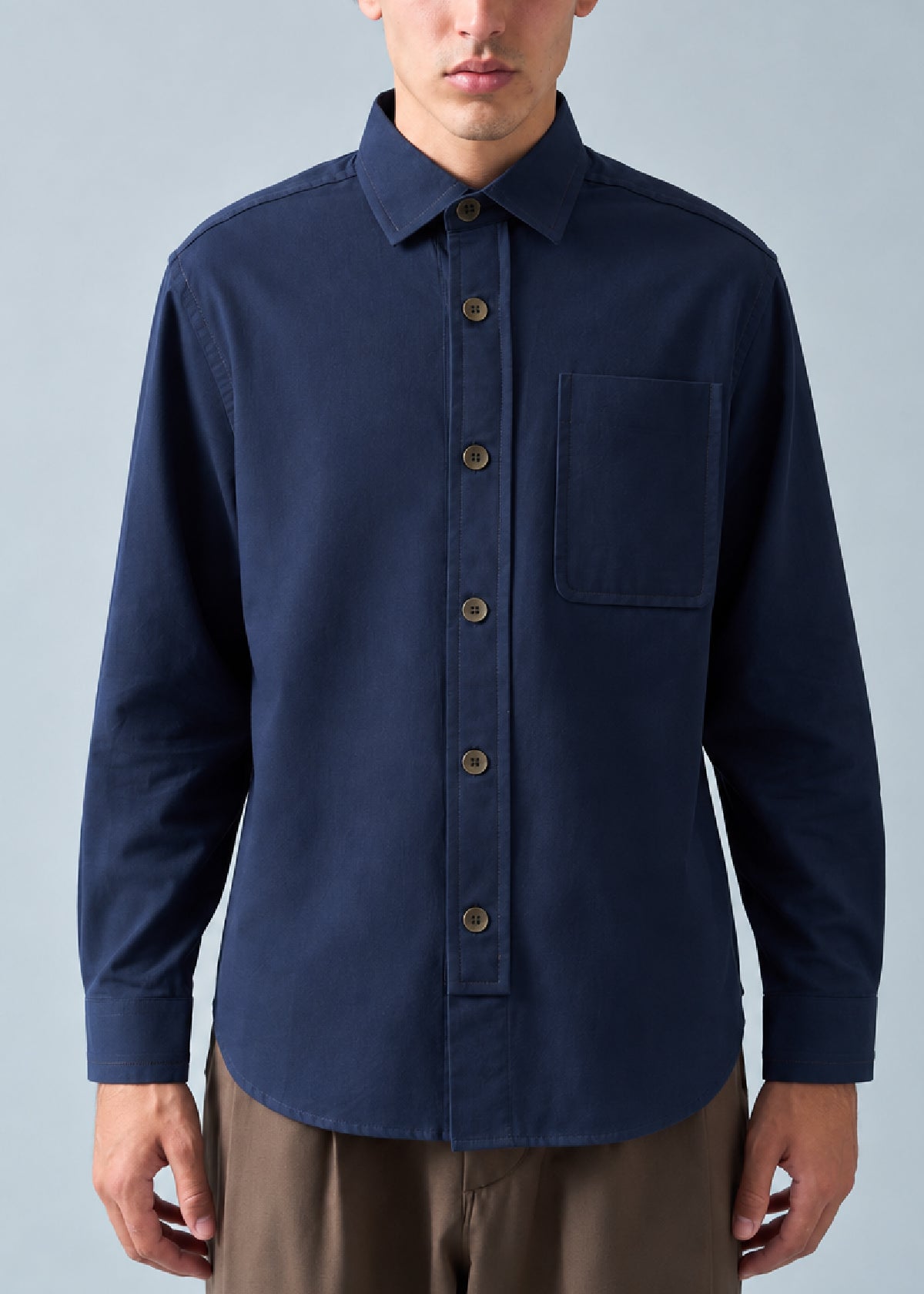 Soft Canvas Navy Shirt