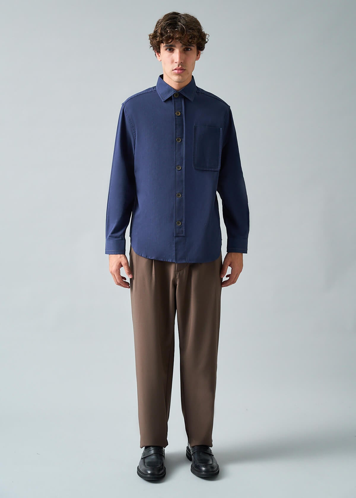 Soft Canvas Navy Shirt