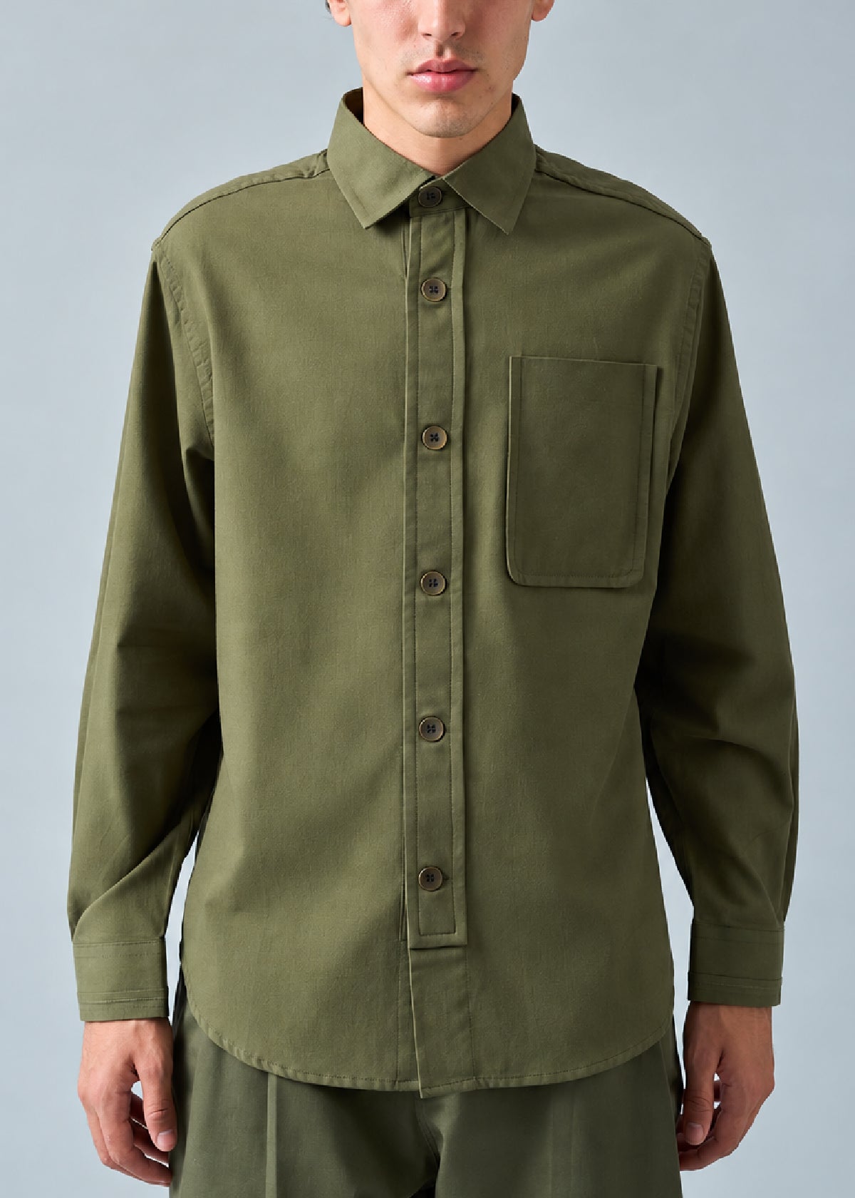 Soft Canvas Olive Shirt
