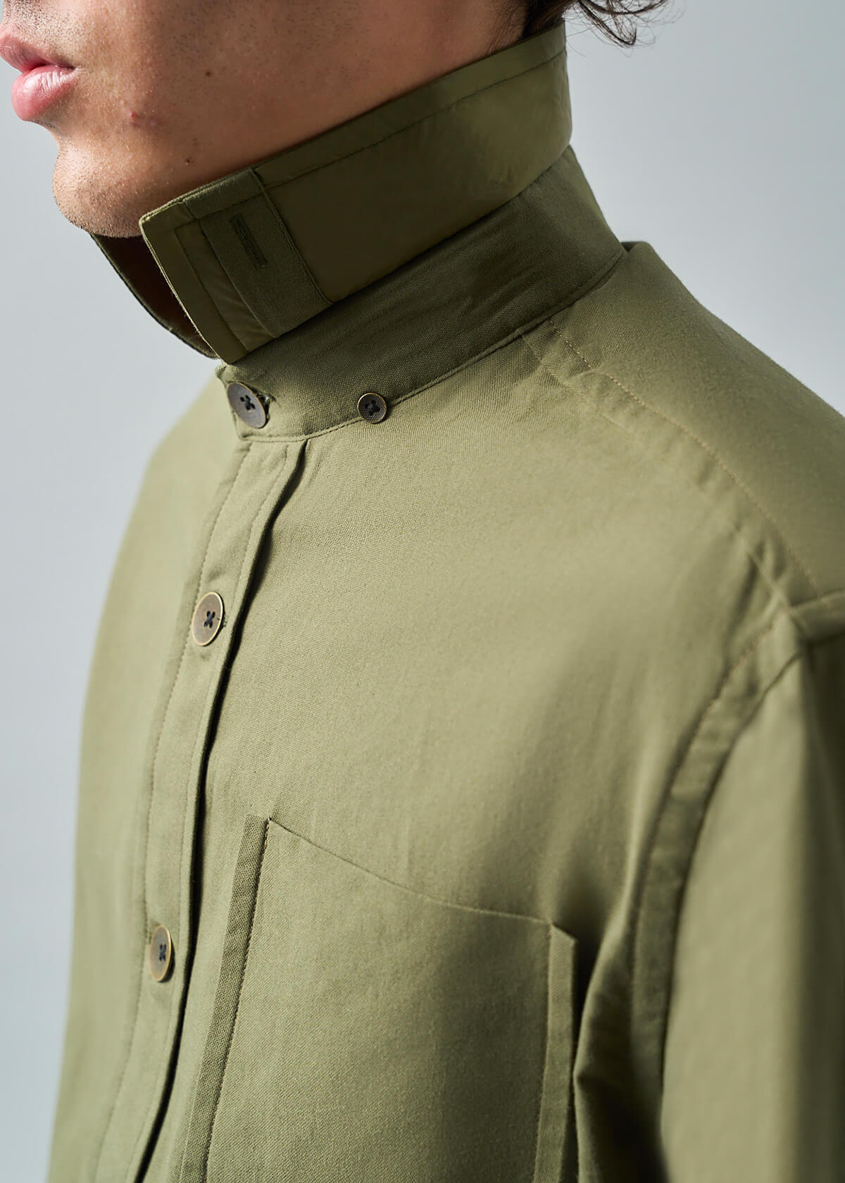 Soft Canvas Olive Shirt