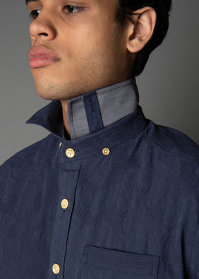 Long Strand Navy Rlx Fit Shirt