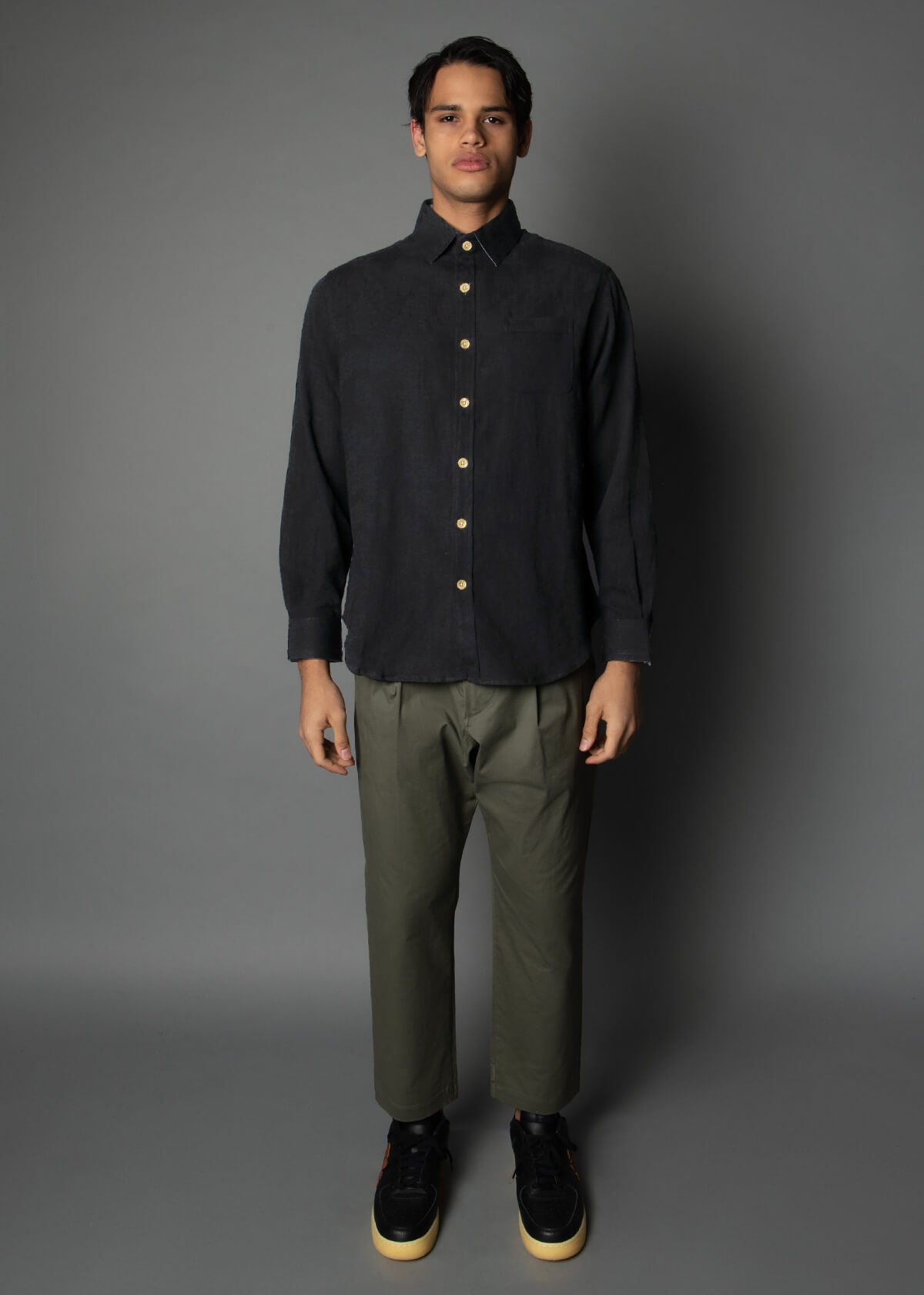 Long Strand Black Rlx Fit Shirt