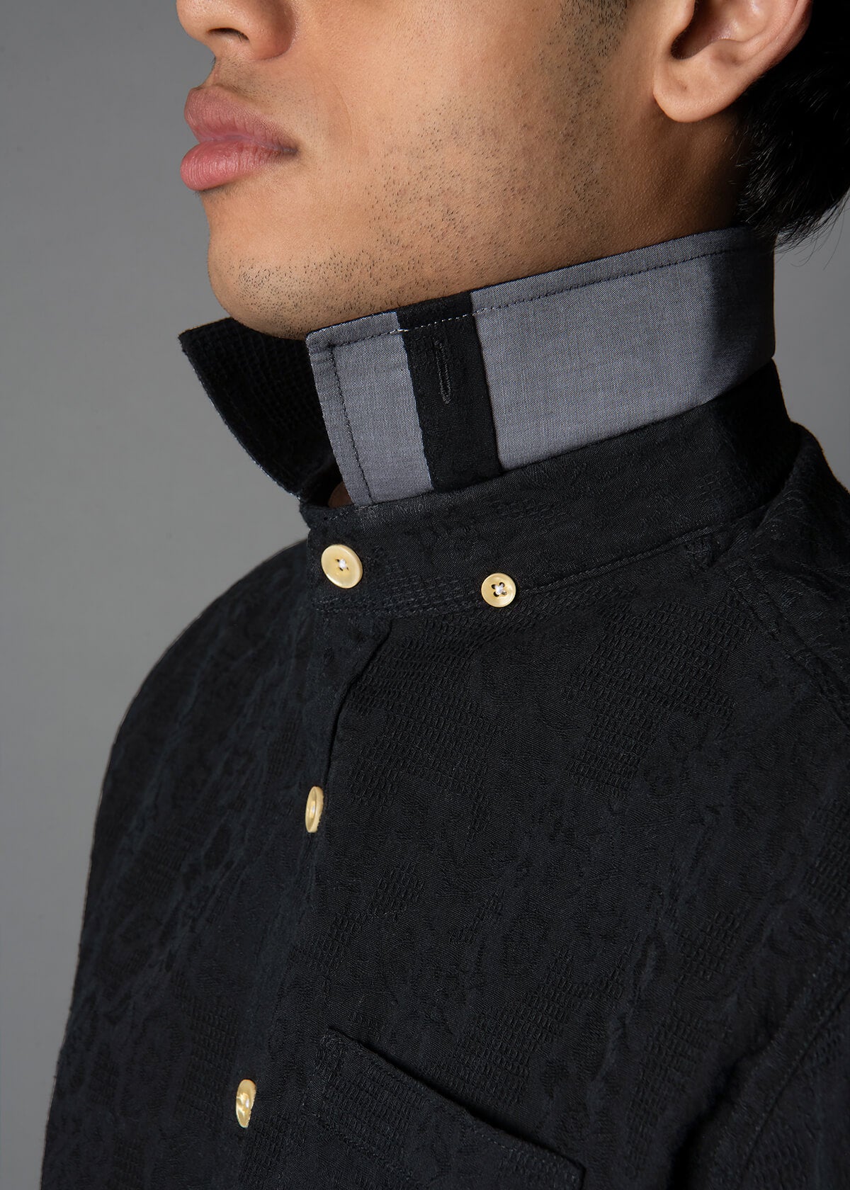 Long Strand Black Rlx Fit Shirt