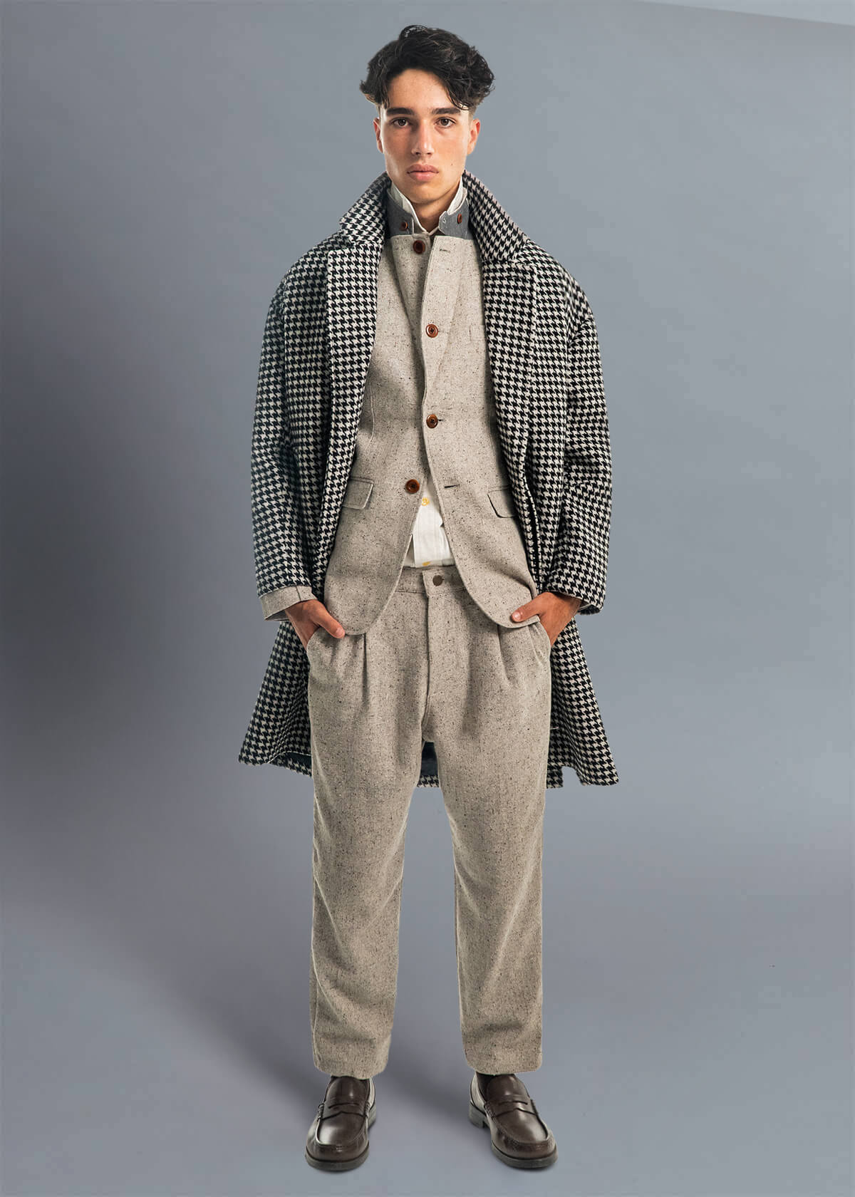 Descendant of Thieves  New York Small Batch Menswear Houndstooth Coat