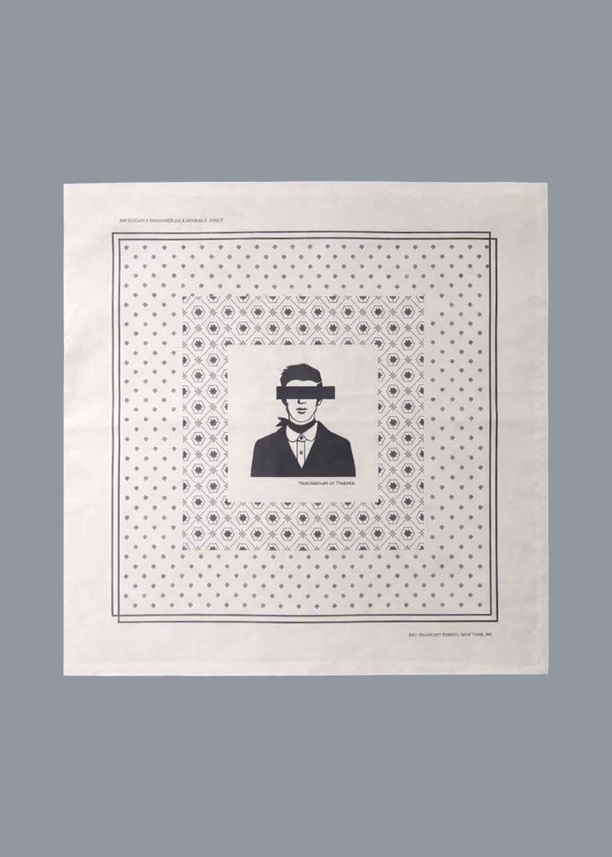 DOT Printed Neckwear White 