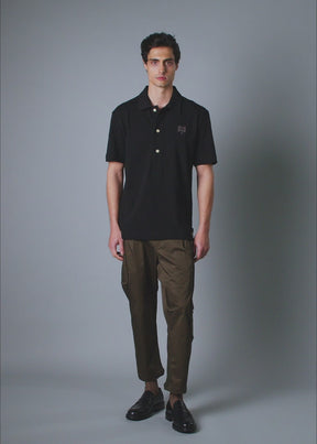 Pique Polo Black