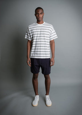 AMPLIO STRIPE SPECK WHITE TEE - Descendant of Thieves