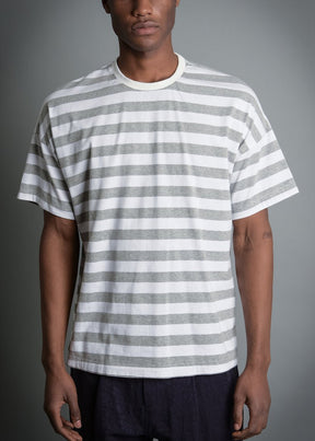 AMPLIO STRIPE SPECK WHITE TEE - Descendant of Thieves